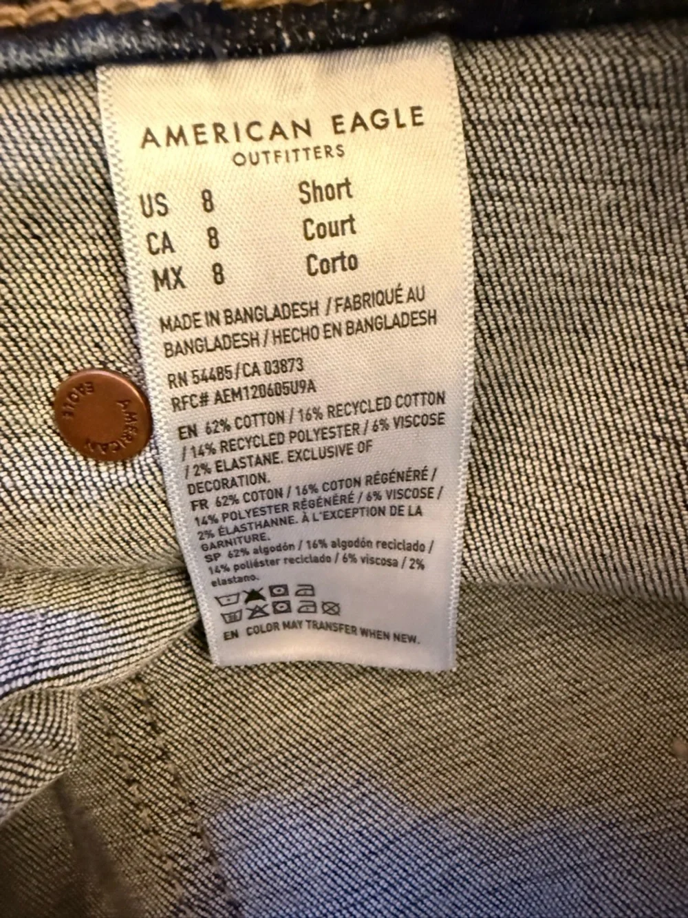 American Eagle Outfitters Dark Blue Flare Jeans - Picture 4 of 4